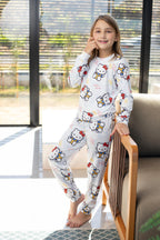 Calça Manga Longa Tradicional infantil Hello ketty branca Pandite