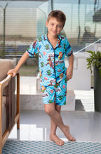 Americano Short Infantil Minecraft Pandite