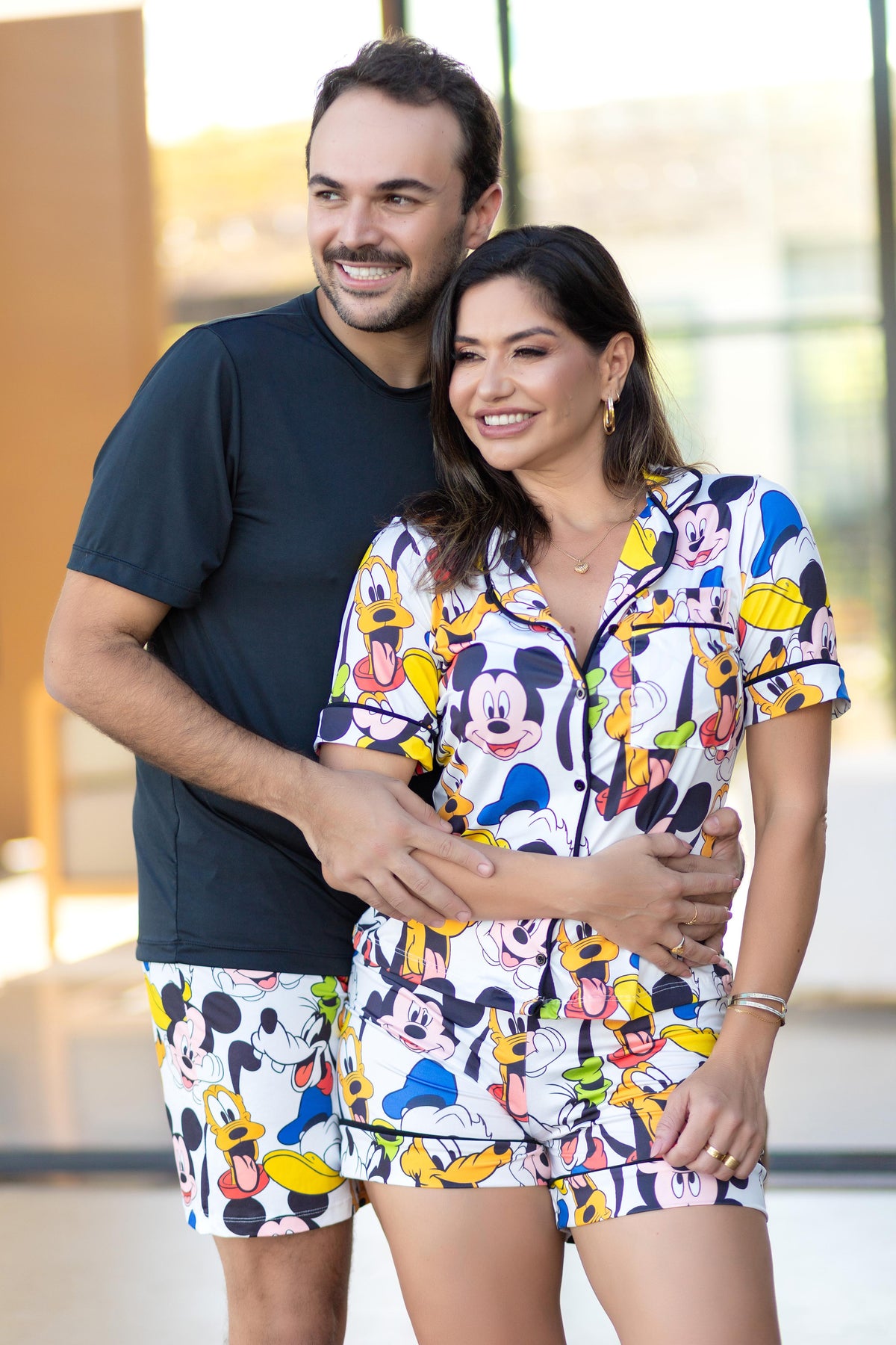 Americano Short Turma Do Mickey Feminino/Masculino Pandite