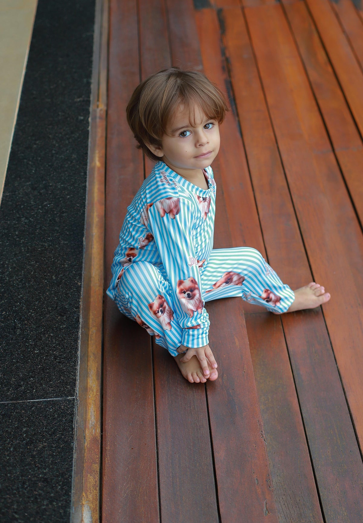 Manga Longa Tradicional infantil my love pet - pandite pijamasCalça