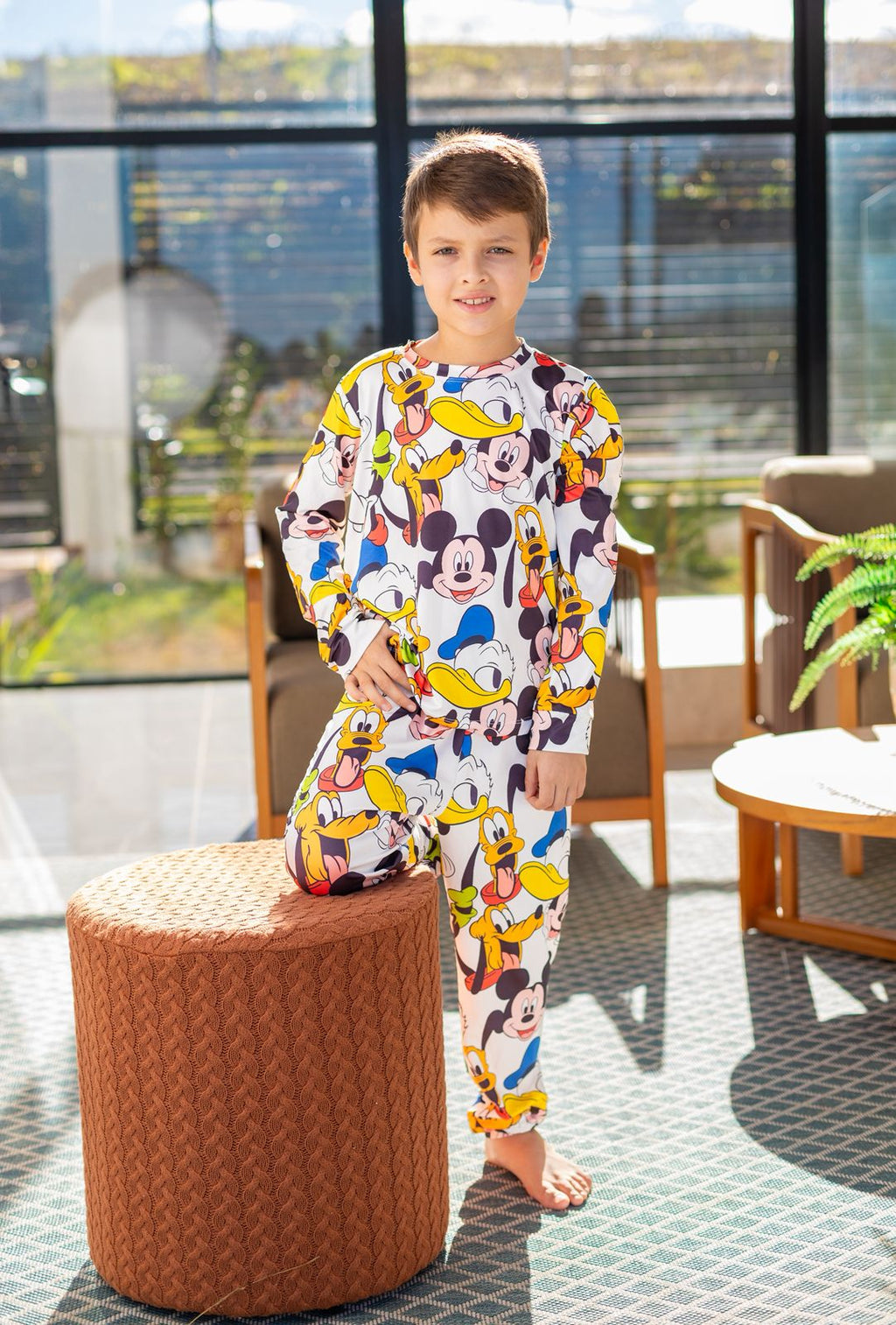 Manga Longa Tradicional infantil  turma disney - pandite pijamas