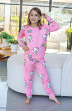 Manga Longa Tradicional infantil hello kitty   - pandite pijamas