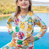 Manga Longa Tradicional infantil  pokémon - pandite pijamas