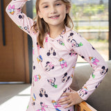 Manga Longa Tradicional infantil  minnie cabeçinha - pandite pijamas