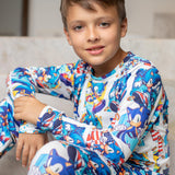 Manga Longa infantil sonic - pandite pijamas