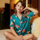 Americano Short Infantil ursinho verde - Pandite pijamas