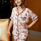 Americano Short Infantil  cavalo selvagem - Pandite pijamas