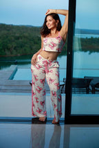 CONJUNTO VIRGINIA Laço Rosa - Pandite pijamas