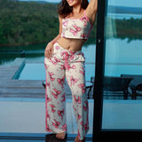 CONJUNTO VIRGINIA Laço Rosa - Pandite pijamas