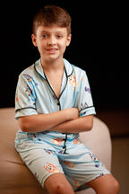 Americano Short Infantil bingo e bluey - Pandite pijamas
