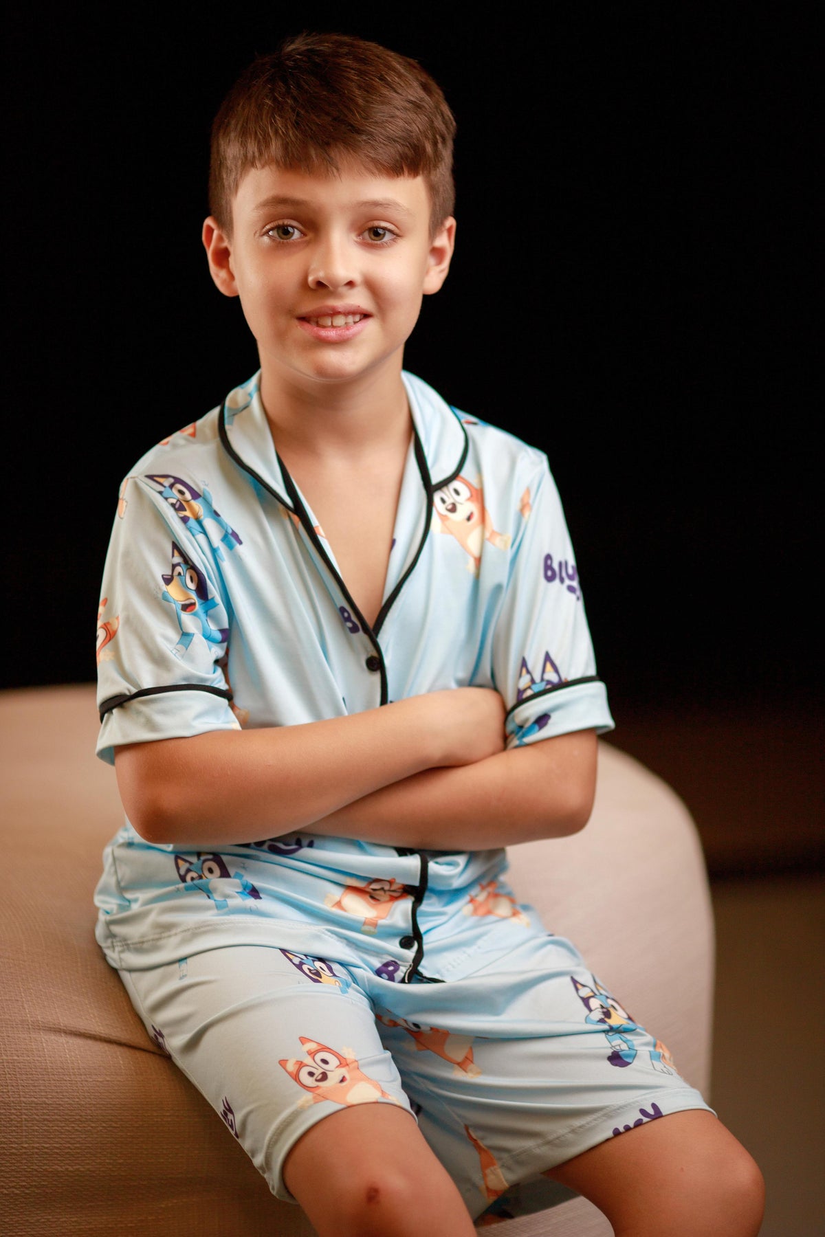 Americano Short Infantil bingo e bluey - Pandite pijamas