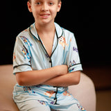 Americano Short Infantil bingo e bluey - Pandite pijamas