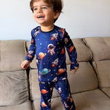 infantil masculino calça astronauta - pandite pijamas