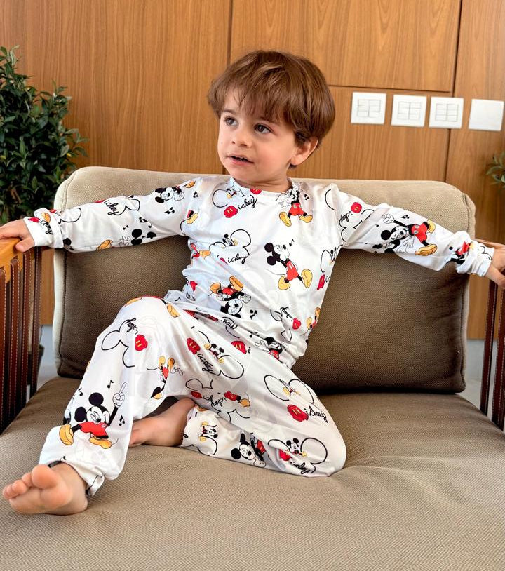 calça masculino mickey white - pandite pijamas