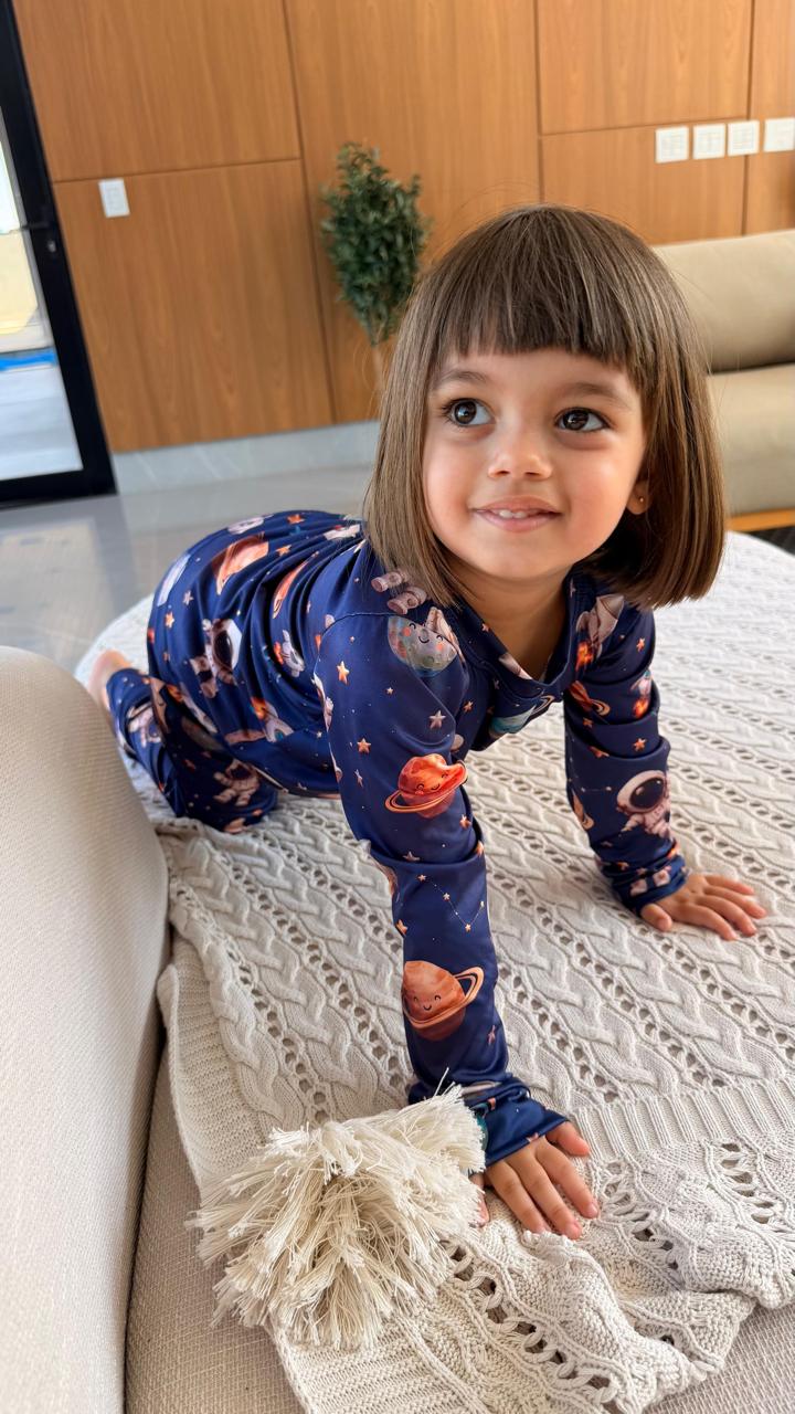 calça femenino astronauta - pandite pijamas