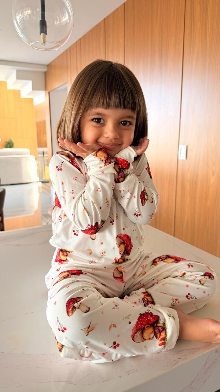 calça femenino cogumelo - pandite pijamas