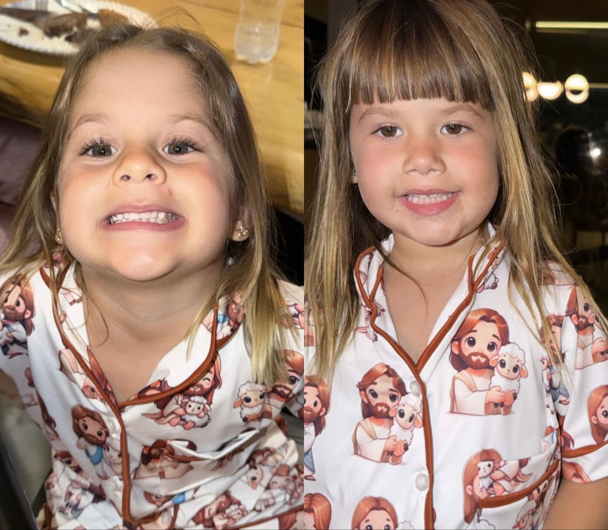 Americano short infantil OVELHINHA DE JESUS - pandite pijamas