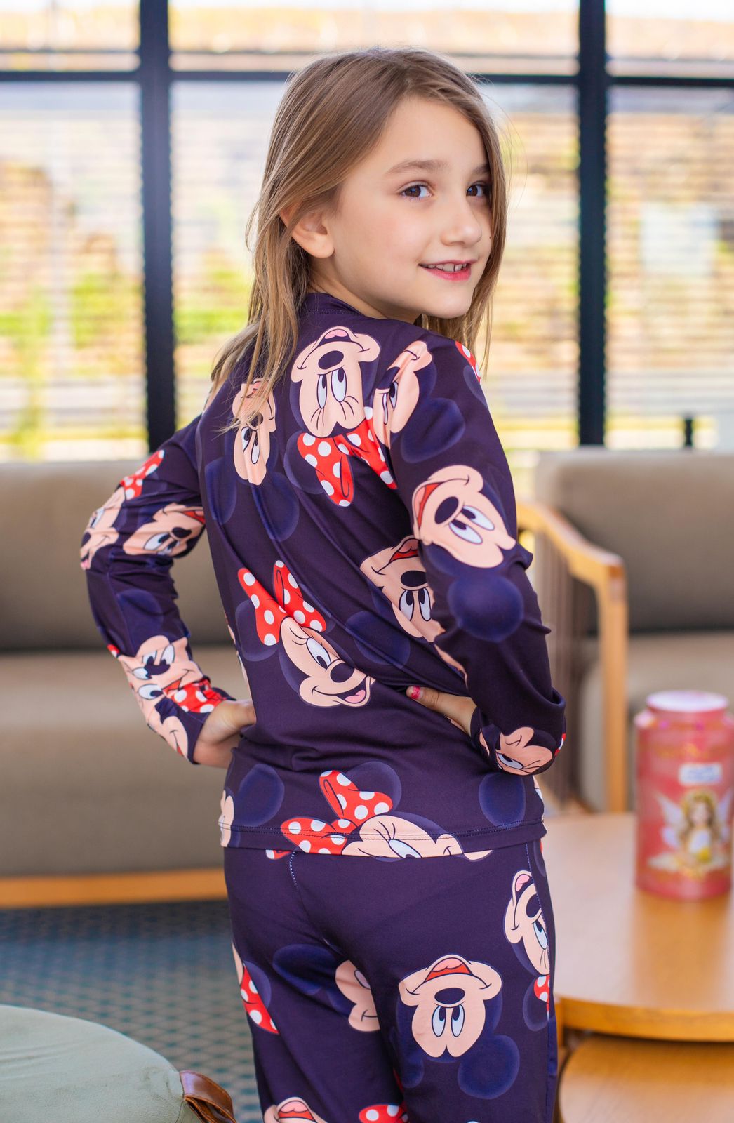 Manga Longa Tradicional infantil minnie black - pandite pijamas