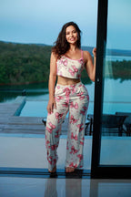 CONJUNTO VIRGINIA Laço Rosa - Pandite pijamas