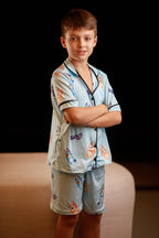 Americano Short Infantil bingo e bluey - Pandite pijamas
