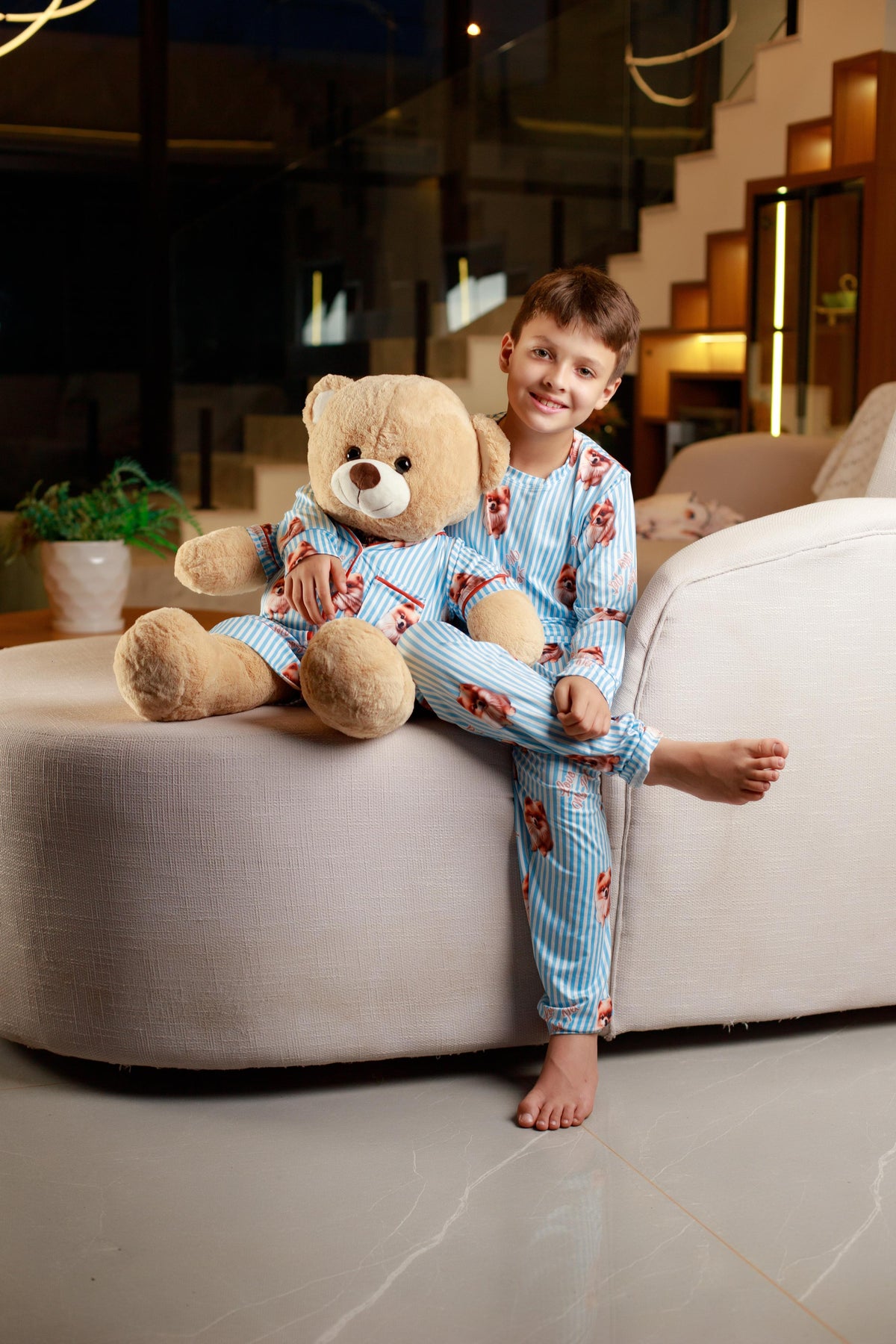 Manga Longa Tradicional infantil cachorrinho spitz - pandite pijamas