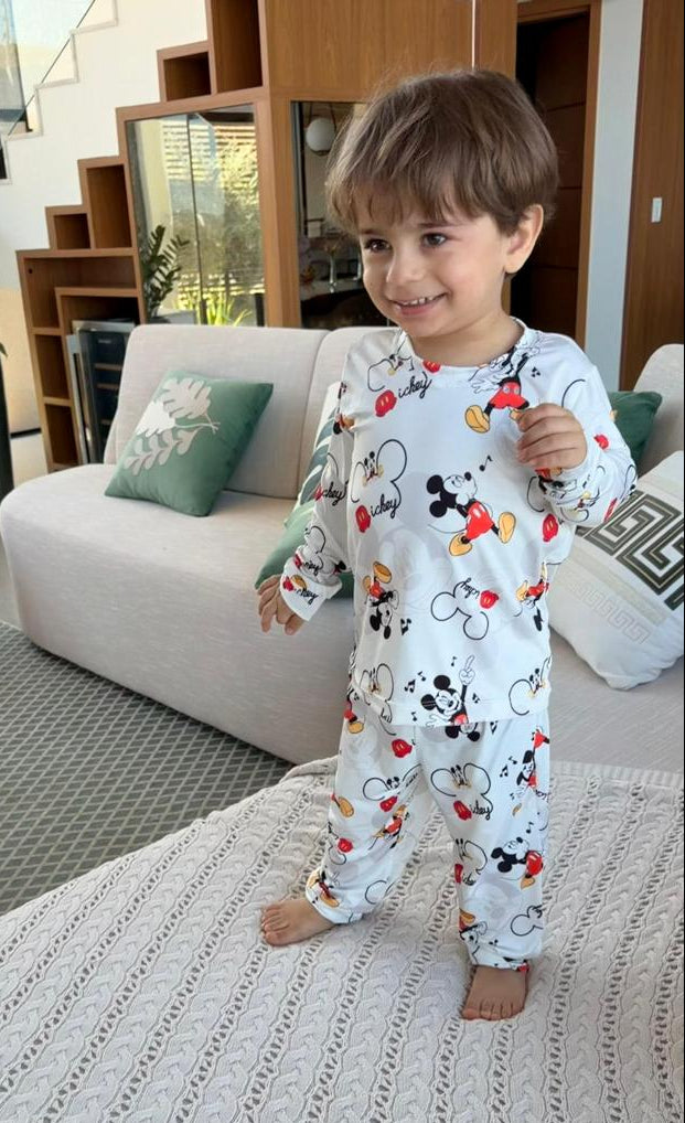 calça masculino mickey white - pandite pijamas