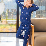 Calça Manga Longa Tradicional infantil Azul Escuro Pandite